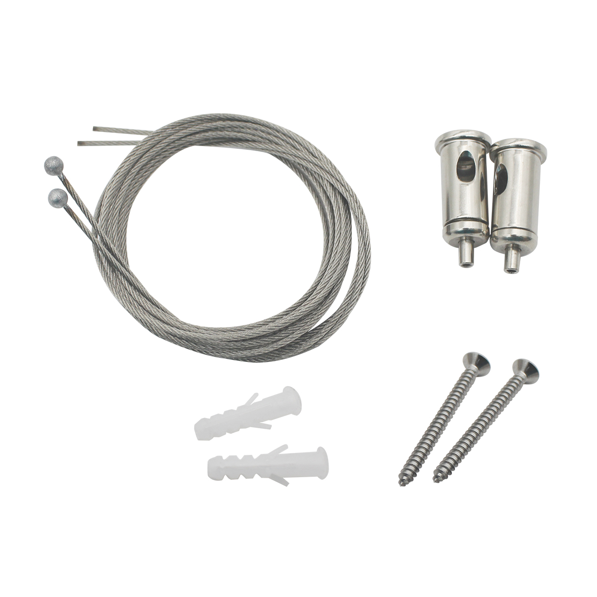 1560960001 2 Punkt Seilabhaengung uni mit Kugel